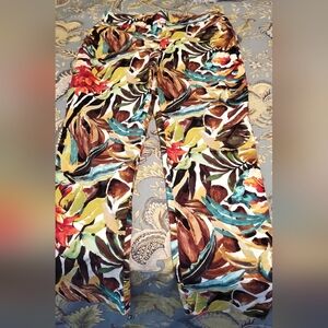 Chico's Multicolor Tropical Wide Leg Pants